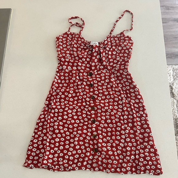 Faithfull The Brand Red Floral Sundress XS - Picture 1 of 9